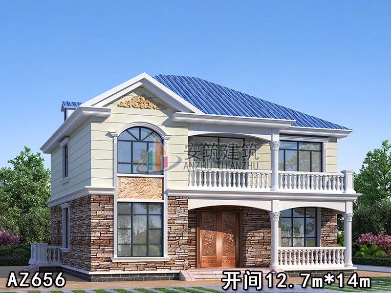 ����ŷʽС��¥���ͼ��ũ��෿�����Ч��ͼAZ656