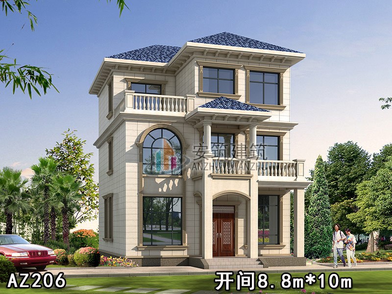 ����С���100ƽŷʽС�������ͼ,ũ��С¥����ƴ�¶̨ȫ��ʩ��,AZ206